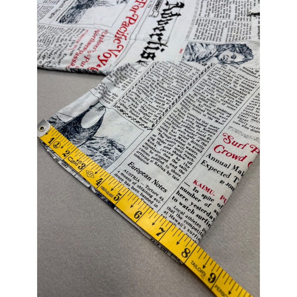 Vintage Liberty House Hawaii Honolulu Advertiser Newspaper Shirt M - Picture 10 of 10